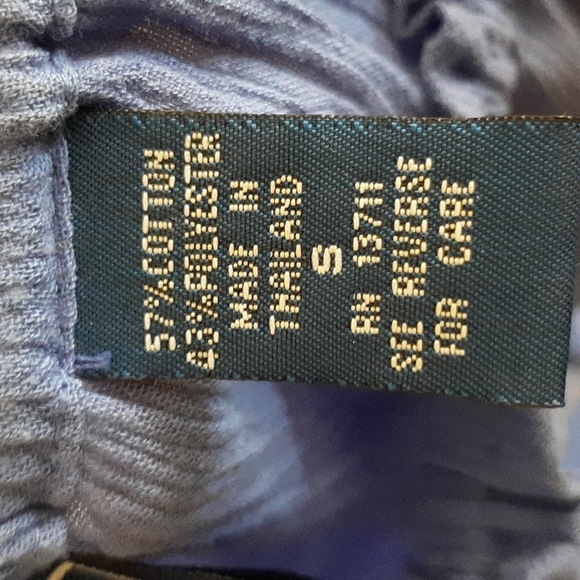 Blue/purple off the shoulder blouse - Picture 3 of 3